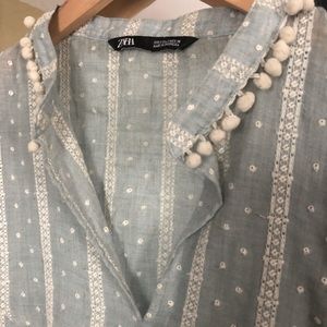 Zara Embroidered Blouse